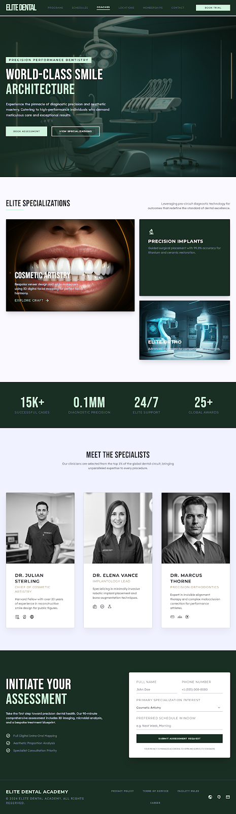 Atlas Dental template preview