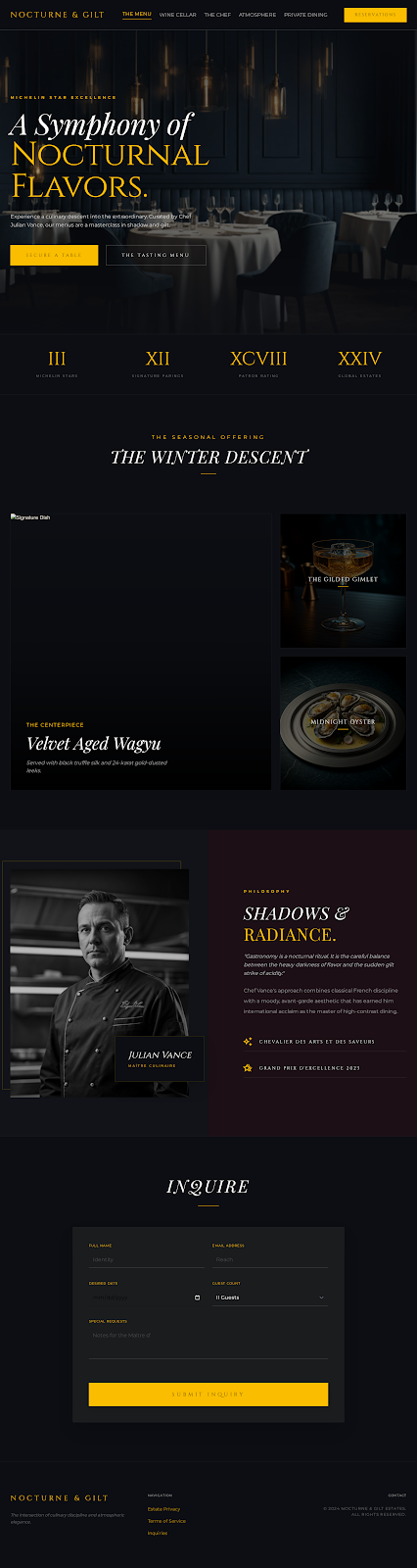 Atlas Dining template preview
